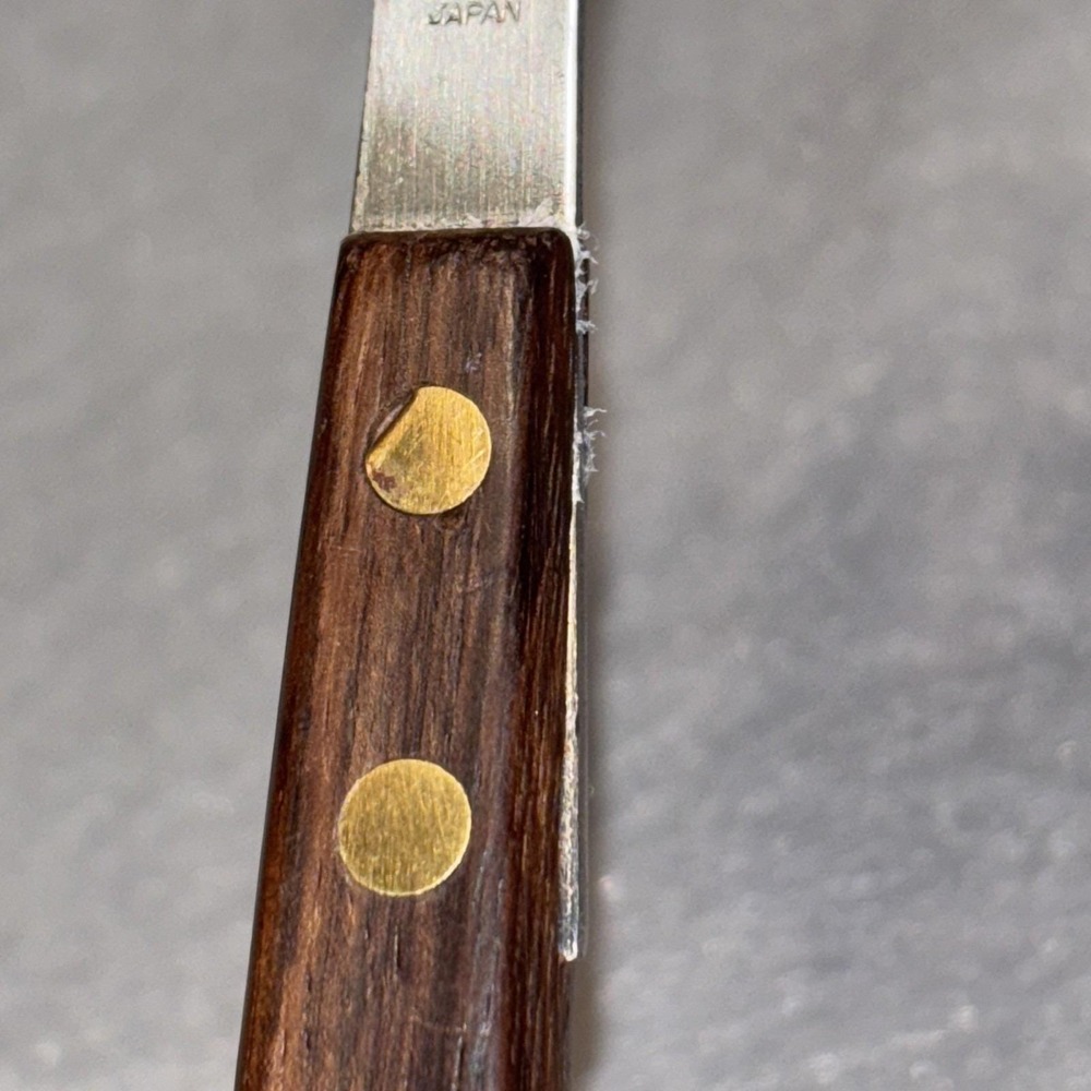 Vintage MCM Salad Serving Fork Extra Long Wood Handle 13 InchStainless Japan - Picture 8 of 16